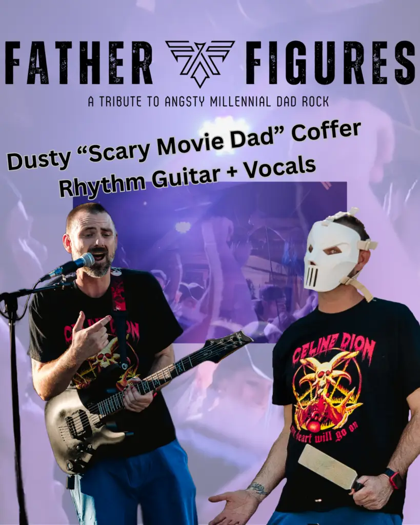 Dusty Scary Movie Dad Coffer Rhythm Guitar